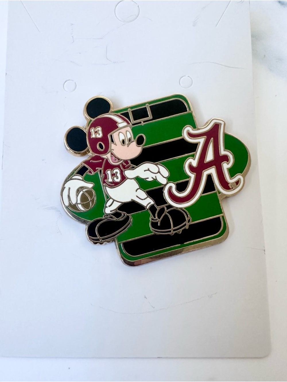 Mickey Mouse Disney NCAA Team University of Alabama Crimson Tide Football Pin